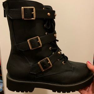 Studded Combat Boots